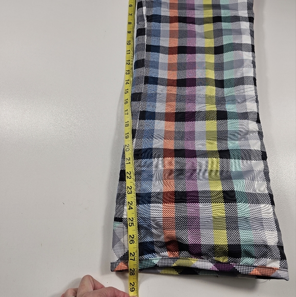 Plaid Colorful Snow Pants Snowboard Ski Lined Waterproof XL children's EUC ^ - Picture 4 of 7